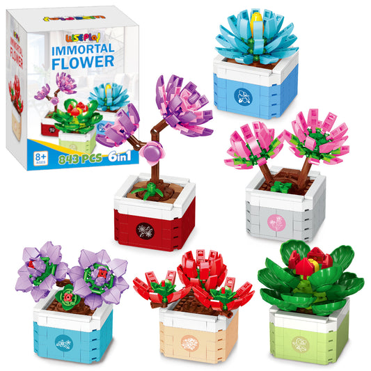 Succulent Flower Building set 6 in 1