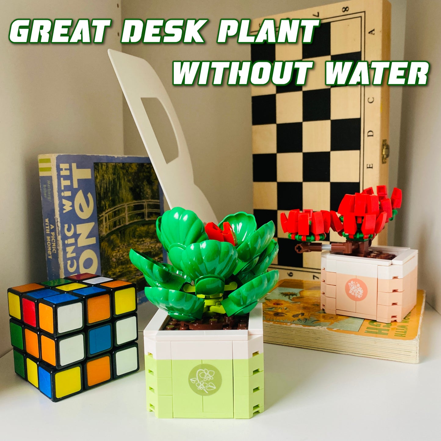 Green Succulent Building set