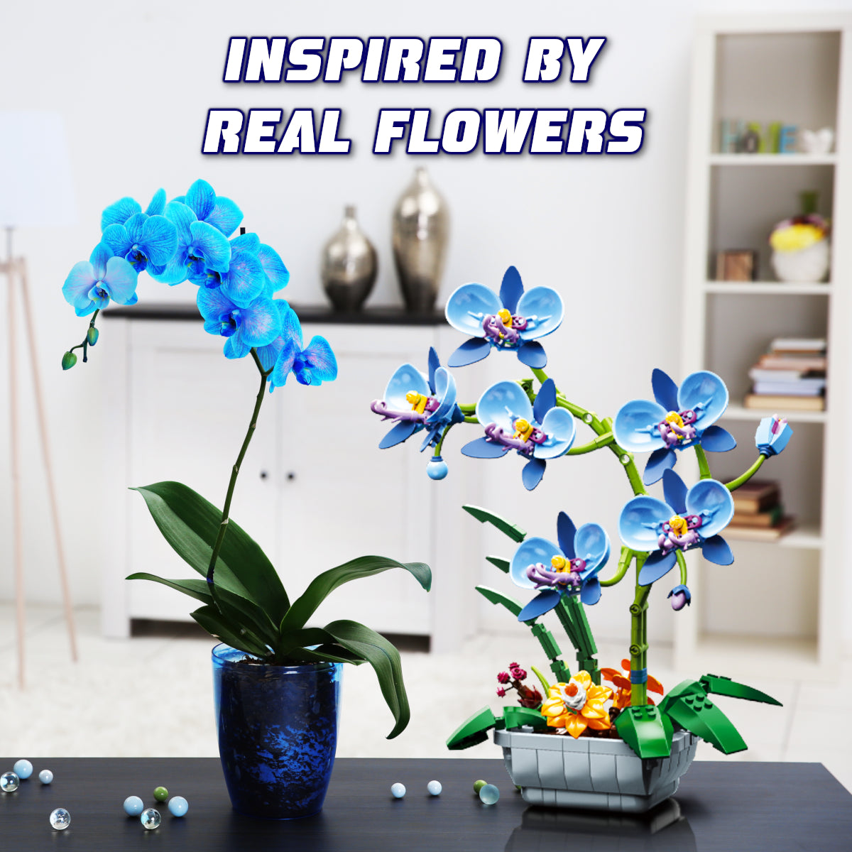 WIsePlay Blue Orchid building set