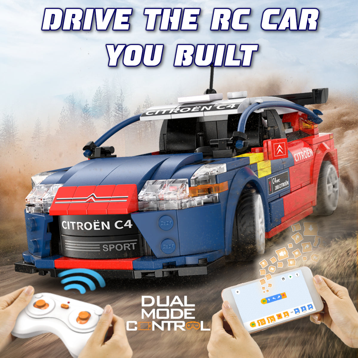 WisePlay Citroen C4 1:20 Model Building RC car