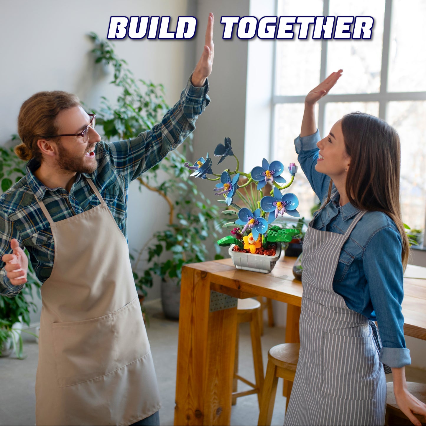 WIsePlay Blue Orchid building set