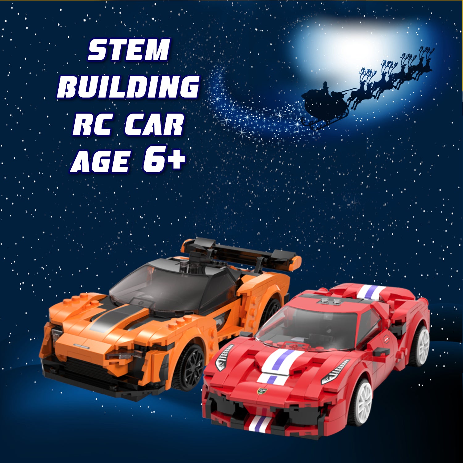Age 6+ STEM Building Blocks RC cars