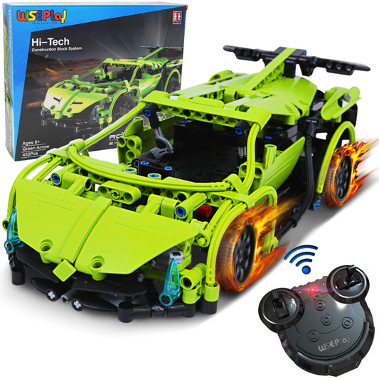 CADA STEM Building Toys for 8-12 Year Old Boys Girls,Remote Control Car  Building Kits, 2-in-1 Programmable RC Racing Cars Construction Blocks  Set,Gift